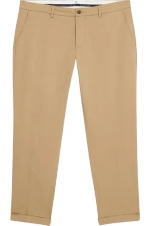 Brooks Brothers Bukser, Herre, , W33, Bomuld, Khaki Relaxed Fit Double Twisted Cotton Chinos