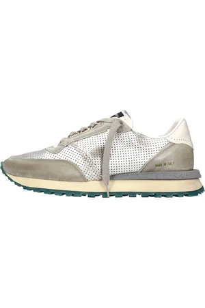 Hidnander Sko, Herre, Grå, 43 EU, Læder, Sneakers Sølv