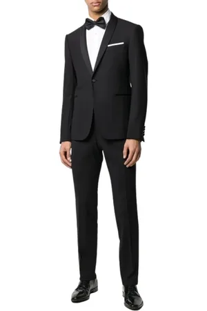Emporio Armani Jakkesæt, Herre, Blå, XL, Uld, Sofistikeret enkeltknappet jakkesæt