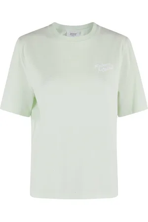 Maison Kitsuné Top, Dame, Grøn, S, Bomuld, Mint Comfort Tee Shirt