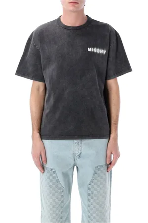 MISBHV Top, Herre, Sort, M, Bomuld, Sort Bomuld Fællesskab T-shirt med Logo Print