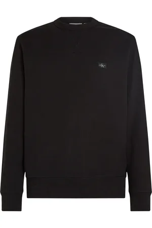 Calvin Klein Sweathshirts & Hoodies, Herre, Sort, M, Bomuld, Regenerativ bomulds sweater