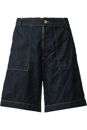 C.P. Company Shorts, Herre, Blå, L, Denim, Blå Denim Sømandslogo Shorts