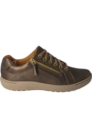 Clarks Sko, Dame, Brun, 36 EU, Læder, Dame Sneakers