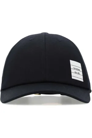 Thom Browne Tilbehør, Herre, Blå, S, Bomuld, Midnatsblå Bomulds Baseball Cap