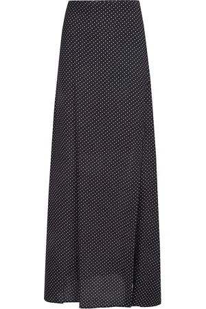 Mar De Margaritas Nederdel, Dame, Sort, M, Blomstret A-Line Nederdel