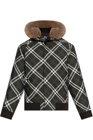 Burberry Jakke, Herre, Flerfarvet, L, Uld, Jakke med ternet mønster