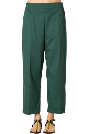 LIVIANA CONTI Bukser, Dame, Grøn, XL, Bomuld, Cotton Pants