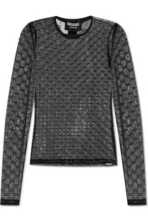 Dsquared2 Top, Dame, Sort, M, Lace Top