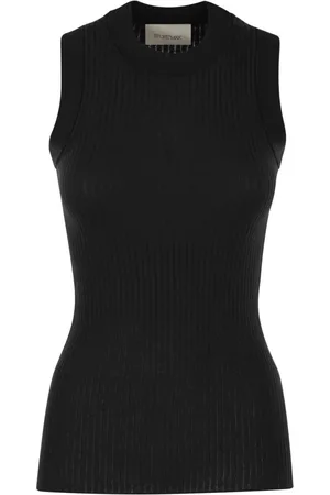 Sportmax Top, Dame, Sort, XS, Bomuld, Toledo Strikket Vest