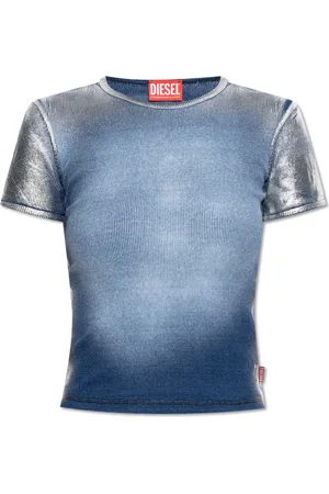 Diesel Top, Dame, Blå, XS, Bomuld, T-Ele-Long-Q1 Top