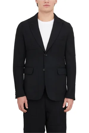 Comme des Garçons Jakke, Herre, Sort, S, Uld, Ulden Single-Breasted Blazer