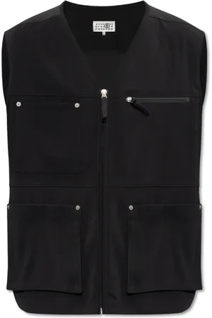 Maison Margiela Jakke, Herre, Sort, S, Vest med lommer