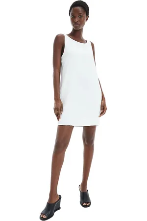 Calvin Klein Kjole, Dame, Hvid, M, Bomuld, Smuk Lang Bomuldskjole