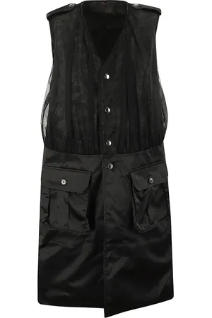 Comme des Garçons Jakke, Dame, Sort, S, Uld, Stilfuld Dame Vest