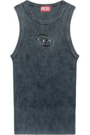 Diesel Top, Dame, Blå, M, Uld, Stilfuld Tanktop