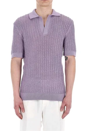 TAGLIATORE Top, Herre, Lilla, 2XL, Bomuld, T-shirts og Polos