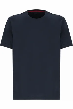 FAY Top, Herre, Blå, S, Bomuld, Bomulds T-shirt
