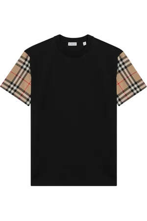 Burberry Top, Dame, Sort, 2XS, Bomuld, Kortærmet T-shirt med rund hals