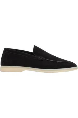 Scarosso Sko, Herre, Sort, 43 EU, Suede, Ludovico Loafers