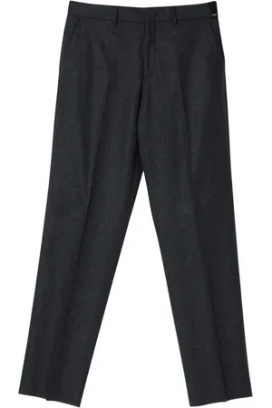 Fendi Bukser, Herre, Grå, M, Uld, Slim-fit Bukser
