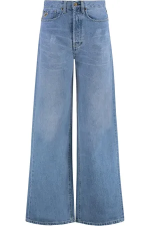 Lois Jeans, Dame, Blå, W26, Bomuld, Ripped Skate Jeans med metaldetaljer