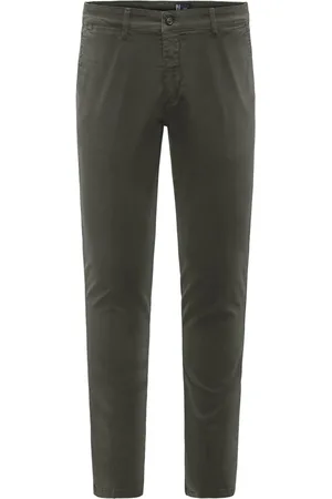 Bomboogie Bukser, Herre, Grøn, W31, Bomuld, Stretch Cotton Chino Bukser