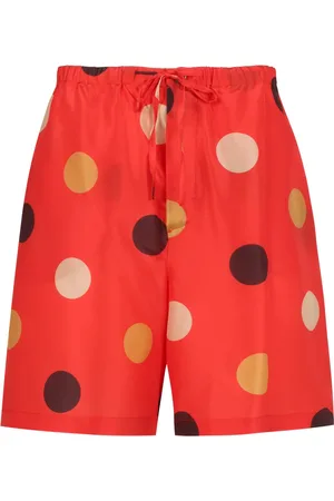 Aspesi Shorts, Dame, Rød, M, Silke Polka-Dot Shorts