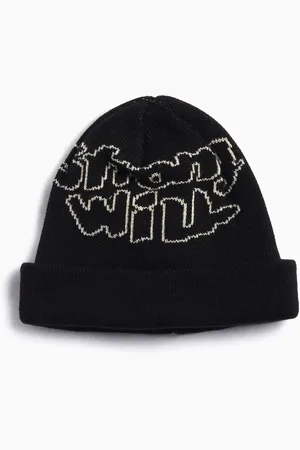 Comme des Garçons Tilbehør, Herre, Sort, ONE SIZE, Uld, Strikket Sort Hue