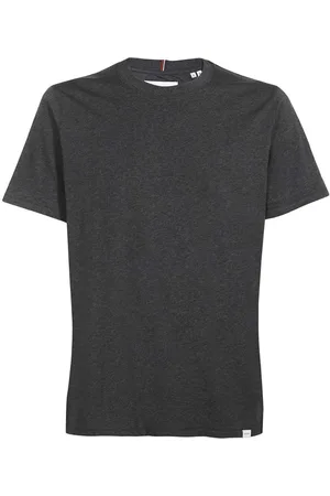 Les Deux Top, Herre, Grå, L, Bomuld, Cotton Ribbed Crew T-shirt