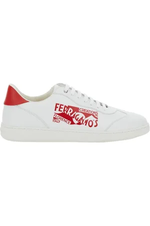 Salvatore Ferragamo Sko, Herre, Hvid, 40 EU, Achille Venna Sneakers