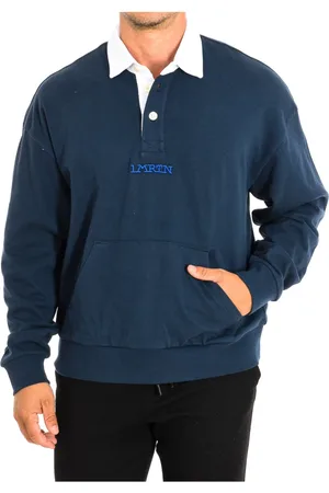 La Martina Top, Herre, Blå, M, Bomuld, Langærmet poloshirt