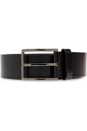 Salvatore Ferragamo Tilbehør, Herre, Sort, 85 CM, Læder, Fixed Gancini Bælte