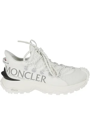 Moncler Sko, Dame, Hvid, 38 1/2 EU, Polyester, Trailgrip Lite2 Sneakers