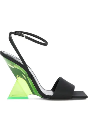 The Attico Sko, Dame, Sort, 37 1/2 EU, Læder, Elegante Sandaler