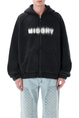 MISBHV Sweathshirts & Hoodies, Herre, Sort, M, Bomuld, Sort Oversized Zippet Hoody Strikvarer