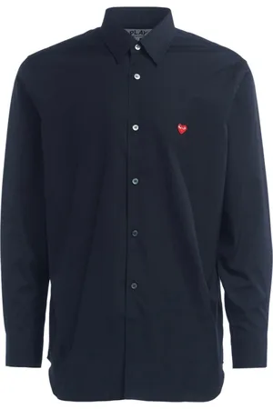 Comme des Garçons Skjorte, Herre, Sort, S, Bomuld, Sort Button-Up Skjorte