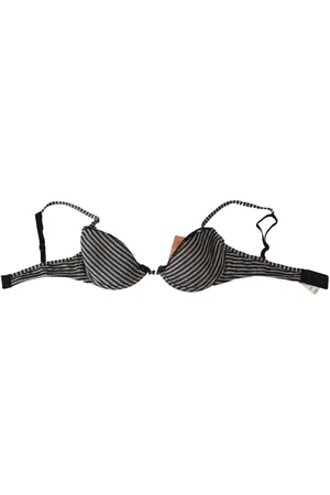 ERMANNO SCERVINO Undertøj, Dame, Blå, M, Nylon, Stripes Lace Bra