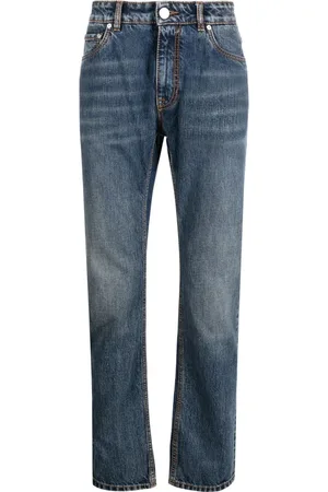 Etro Jeans, Herre, Blå, W32, Bomuld, Blå Elegante Straight Jeans