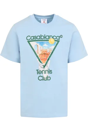 Casablanca Top, Herre, Blå, XL, Bomuld, Metaphysical Tennis Icon T-Shirt