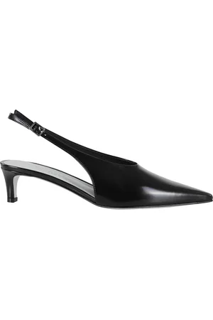 ROBERTO FESTA Sko, Dame, Sort, 37 EU, Læder, Sort læder slingback med spids design