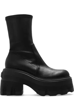 Casadei Sko, Dame, Sort, 41 EU, Læder, Platform Ankelstøvler