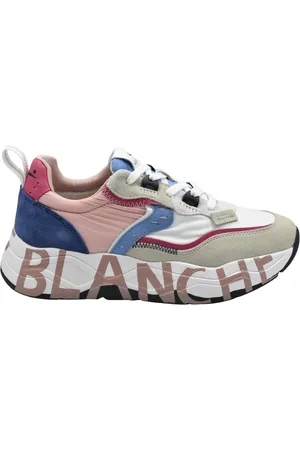 Voile blanche Sko, Dame, Flerfarvet, 40 EU, Elegant Snøresko Hvid Blå Pink