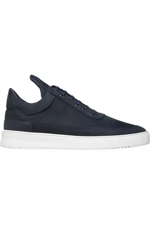 Filling pieces Sko, Herre, Blå, 40 EU, Low Top Ripple Nubuck Sneakers