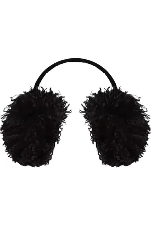 Nina Ricci Tilbehør, Dame, Sort, ONE SIZE, Faux Fur, Sorte Faux Fur Ørevarmere