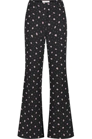 Fabienne Chapot Bukser, Dame, Flerfarvet, XS, Flared High-Waisted Puck Bukser