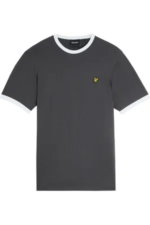 Lyle & Scott Top, Herre, Grå, XS, Bomuld, Ringer T-shirt