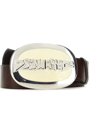 Dsquared2 Tilbehør, Dame, Brun, 70 CM, Logo Plaque Buckle Bælte