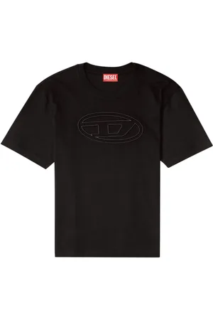 Diesel Top, Herre, Sort, XL, Bomuld, T-Adjust Bigoval TEE