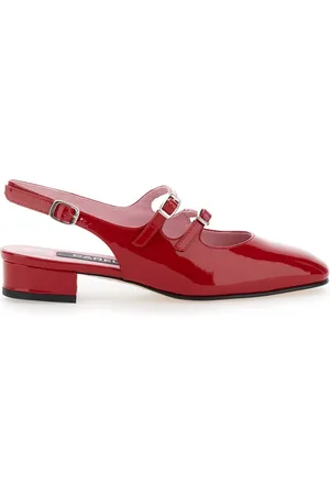 Carel Sko, Dame, Rød, 36 EU, Læder, Peche Mary Jane Pumps